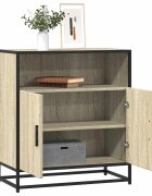 vidaXL Бюфет Сонома Дъб 68x35x76 cm Инженерна дървесина