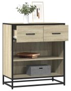 vidaXL Бюфет Сонома Дъб 68x35x76 cm Инженерна дървесина