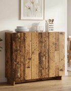 vidaXL Бюфет Старо дърво 85.5 x 31 x 75 см Инженерна дървесина