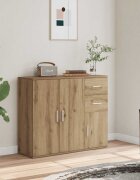 vidaXL Бюфет занаятчийски дъб 91x295x75 см инженерно дърво