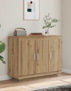 vidaXL Бюфет занаятчийски дъб 92x35x75 см инженерно дърво