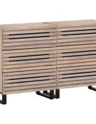 vidaXL Бюфети 2 бр 60x34x75 см мангово дърво масив