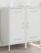 vidaXL Бюфети 2 бр бели 36x39x79 см стомана