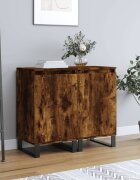 vidaXL Бюфети 2 бр опушен дъб 40x35x70 см инженерно дърво
