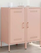 vidaXL Бюфети 2 бр розови 36x39x79 см стомана