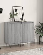 vidaXL Бюфети 2 бр сив сонома 40x35x70 см инженерно дърво