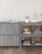 vidaXL Бюфети 2 бр сив сонома 70x41x75 см инженерно дърво