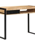 vidaXL Бюро 100x50x75 cm Масивна груба дървесина Манго