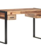 vidaXL Бюро 110x50x76 см масивно дърво