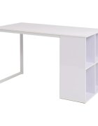 vidaXL Бюро 120x60x75 см бяло