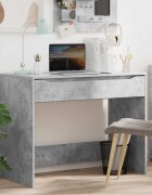 vidaXL Бюро Бетонно Сиво 100 x 50 x 78 см Инженерен дървен материал