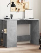 vidaXL Бюро бетонно сиво 102x50x75 см инженерно дърво