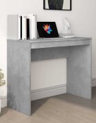 vidaXL Бюро бетонно сиво 90x40x72 см инженерно дърво