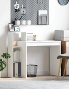 vidaXL Бюро Бяло Инженерна дървесина 100 x 40 x 90 cm