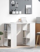 vidaXL Бюро Бяло Инженерна дървесина 90 x 50 x 75 см