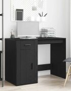 vidaXL Бюро Черния дъб 100 x 49 x 74 см Инженерна дървесина