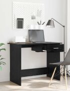 vidaXL Бюро Черния дъб 100 x 50 x 76 см Инженерна дървесина