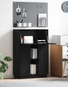 vidaXL Бюро Черния дъб 71.5 x 31.5 x 106.5 см Инженерна дървесина