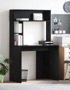 vidaXL Бюро Черния дъб 91 x 50 x 149 см Инженерна дървесина