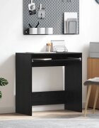 vidaXL Бюро Черния дъб Инженерна дървесина 77.5 x 43 x 79 см