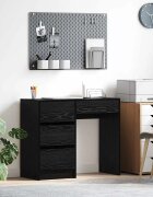 vidaXL Бюро Черния дъб Инженерна дървесина 90 x 37.5 x 75 см