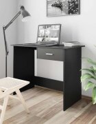 vidaXL Бюро черно 100x50x76 см ПДЧ