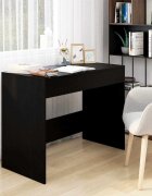 vidaXL Бюро черно 101x50x765 см инженерно дърво