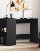 vidaXL Бюро черно 102x50x75 см инженерно дърво