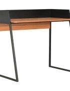 vidaXL Бюро черно и кафяво 90x60x88 см