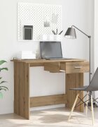 vidaXL Бюро Дъб 100 x 50 x 76 см Инженерна дървесина