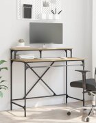 vidaXL Бюро Дъб 100 x 50 x 90 cm Инженерна дървесина