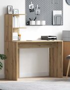 vidaXL Бюро Дъб 102 x 50 x 124 см Инженерна дървесина