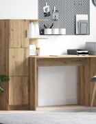 vidaXL Бюро Дъб 133.5 x 50 x 124 см 2 бр.