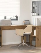 vidaXL Бюро Дъб 142 x 102 x 73 см Инженерна дървесина
