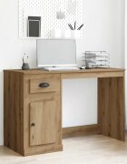 vidaXL Бюро Дъб 50 x 115 x 75 см Инженерна дървесина