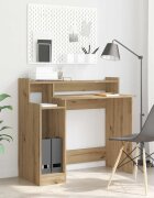 vidaXL Бюро Дъб 97 x 45 x 90 см Инженерна дървесина