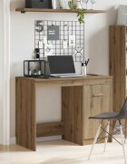 vidaXL Бюро дъб артизан 100x50x76 см инженерно дърво