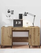 vidaXL Бюро Дъб Артизан Инженерна дървесина 140 x 50 x 75 см