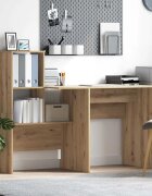 vidaXL Бюро Дъб Инженерна дървесина 1315 x 50 x 1065 см