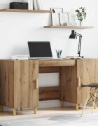 vidaXL Бюро Дъб Инженерна дървесина 140 x 50 x 75 см