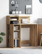 vidaXL Бюро Дъб Инженерна дървесина 90 x 48 x 1015 см