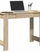 vidaXL Бюро дъб сонома 100x45x75 см инженерно дърво