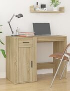 vidaXL Бюро дъб сонома 100x49x75 см инженерно дърво