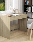 vidaXL Бюро дъб сонома 101x50x765 см инженерно дърво