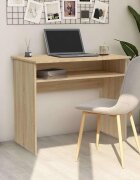 vidaXL Бюро дъб сонома 90x50x74 см инженерно дърво