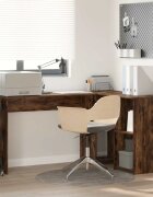 vidaXL Бюро Димян дъб 142 x 102 x 73 см Инженерна дървесина