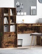 vidaXL Бюро Димян дъб 1455 x 40 x 127 см 2 бр.