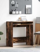 vidaXL Бюро Димян дъб Инженерна дървесина 77.5 x 43 x 79 см