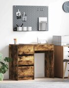 vidaXL Бюро Димян дъб Инженерна дървесина 90 x 37.5 x 75 см