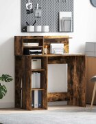 vidaXL Бюро Димян дъб Инженерна дървесина 90 x 48 x 1015 см